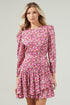Aura Floral Ruffle Mini Dress